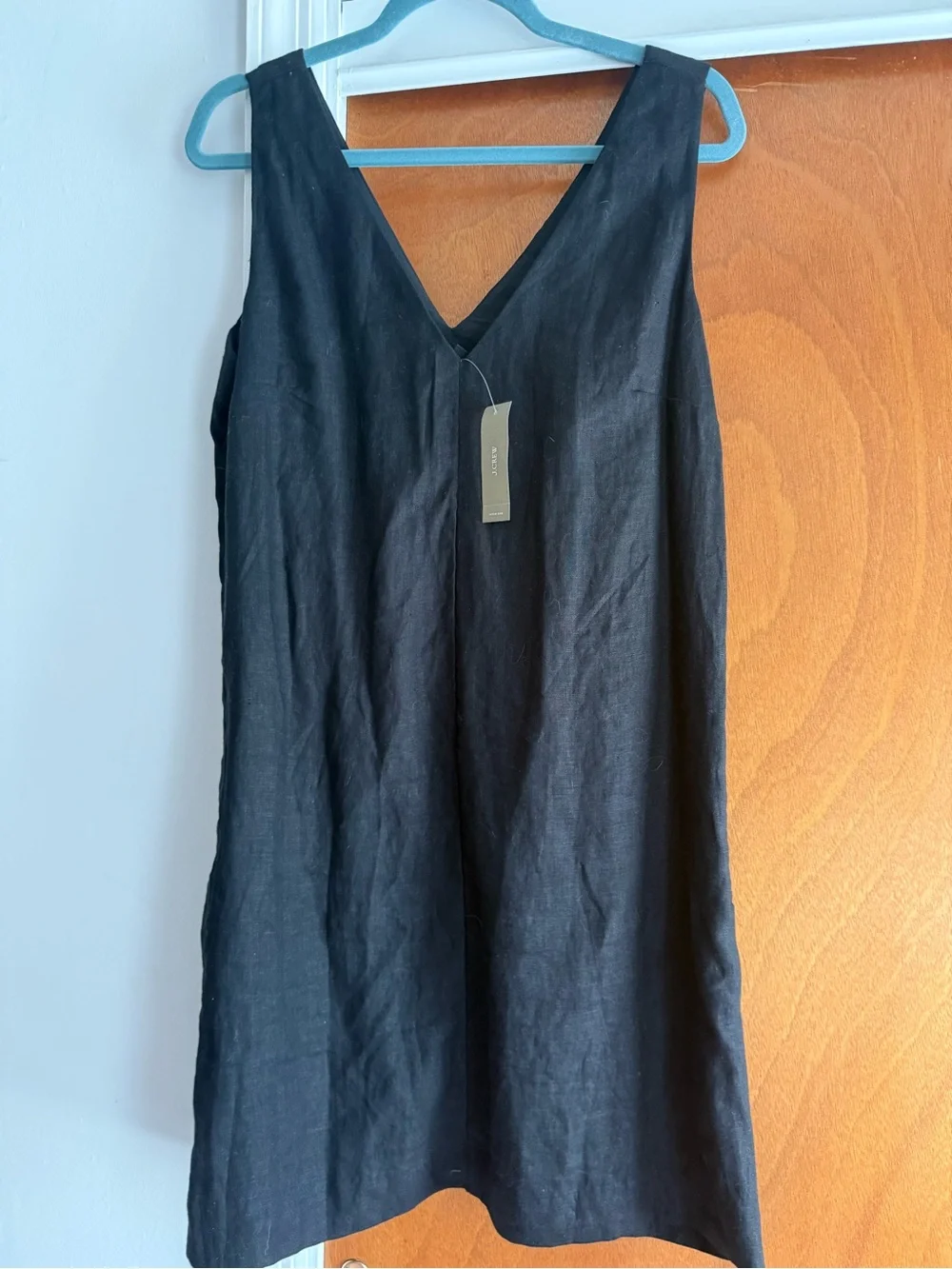 J. Crew Black Maxine Linen Dress - Picture 1 of 4